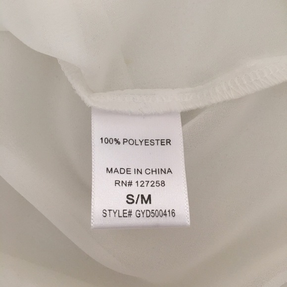 White Sheer Swim Cover Tunic - Picture 4 of 4